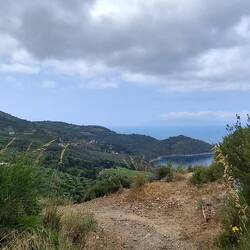 Coming over the crest of the ridge