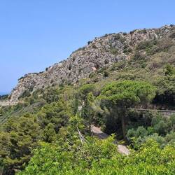 The ridge I crossed is in top right of photo