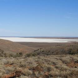 Salt lake on the way to Glendambo