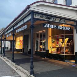 Old timey shop fronts