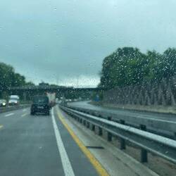 Die ersten Kilometer auf der Autobahn
