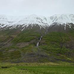 So cool to see the snow line in the mountains.