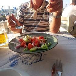 And a Greek salad in Ruth's honour!