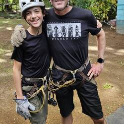 Me and Thomas geared up and ready to go.
