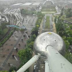 Ausblick von oben, leider bei Regen.
