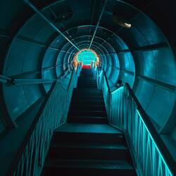 Es gibt auch normale Treppen