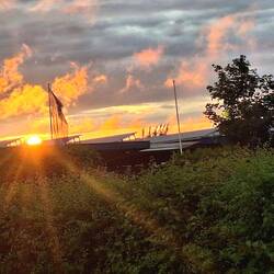 Abendstimmung mit ein bisschen Sonnenuntergang