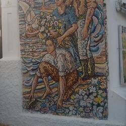 Schönes Mosaik am Straßenrand