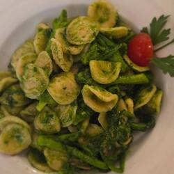 Orechiette with turnip greens, sumptuous