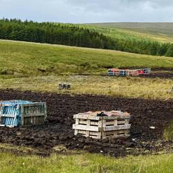 Harvesting peat