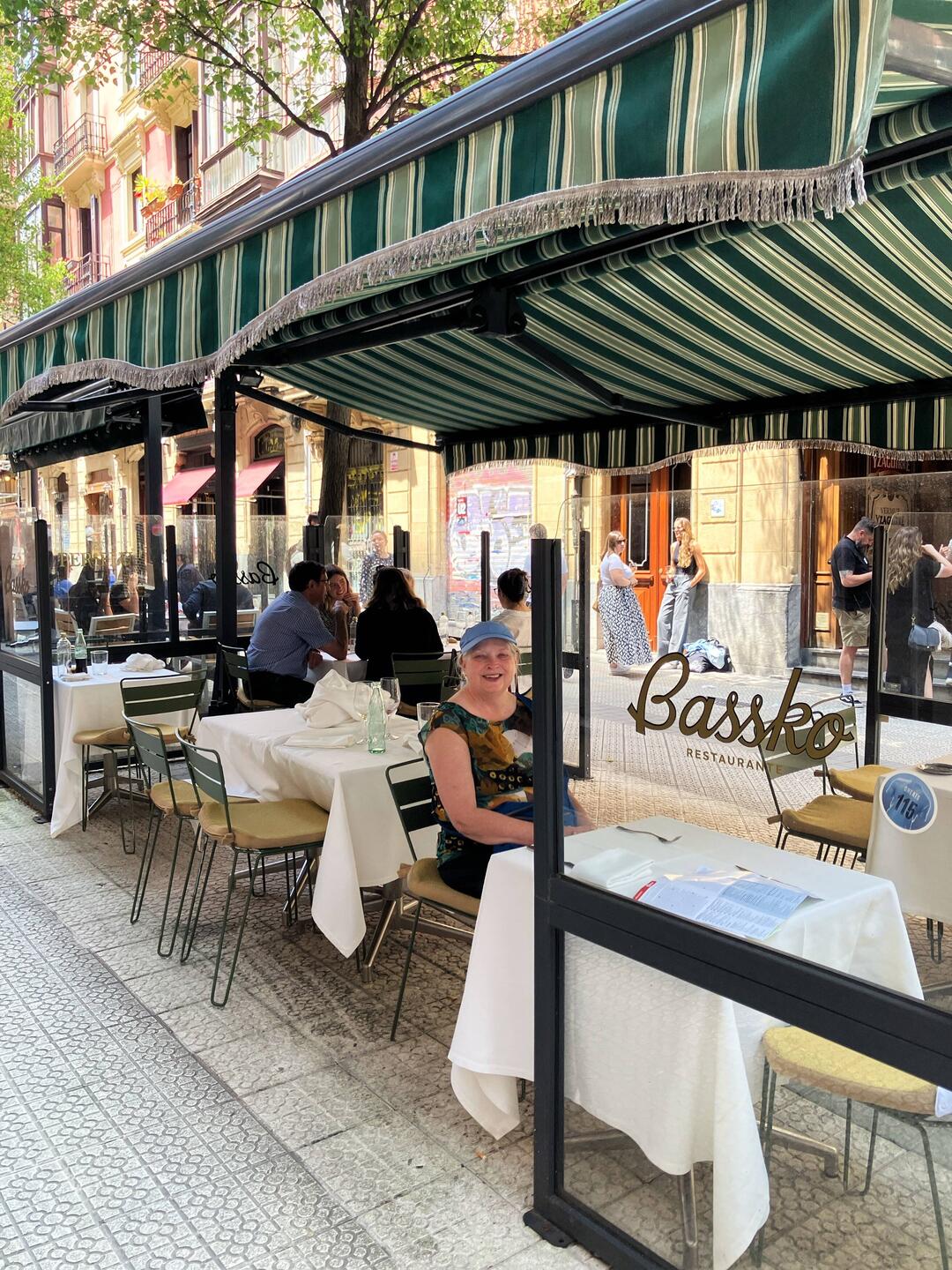 Side walk cafe lunch