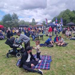 Enjoying the entertainment