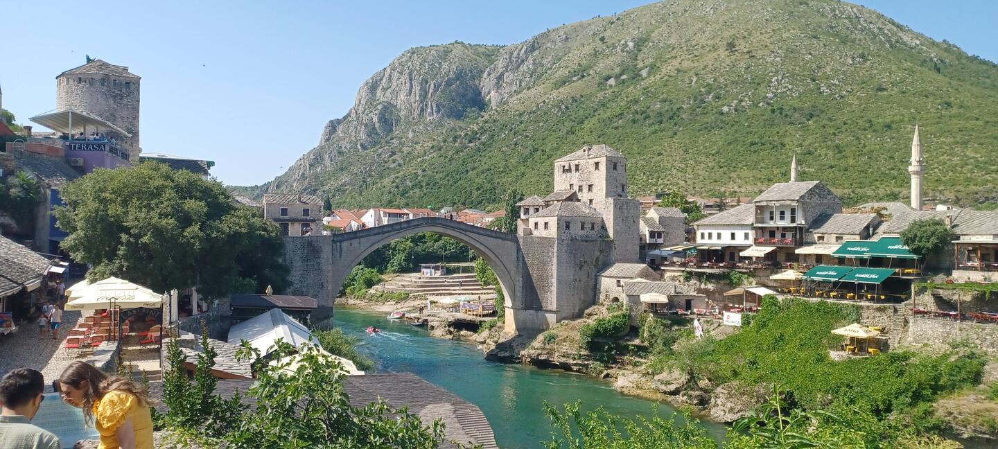 Traumhaft schönes Städtchen Mostar, im Landesinnere von Bosnien