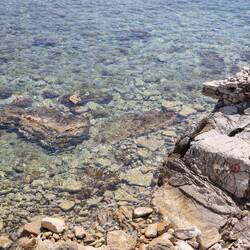 Das Wasser der Adriaküste ist traumhaft klar