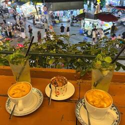 Egg Coffee & Absacker with a view...