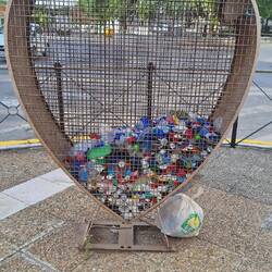 A novel way to recycle bottle tops