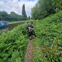 This path is a bit too 'off road' for Vicky's chair!