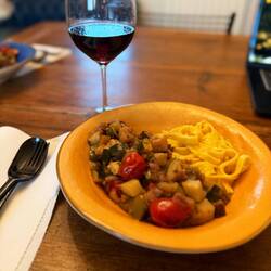 Another home cooked dinner! Chelsea is a pro!