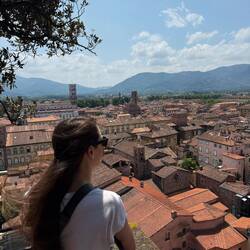 Chels admiring the view