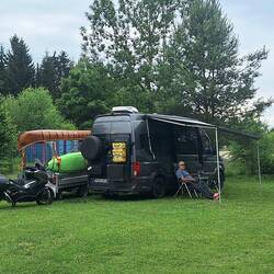 Unser Stellplatz beim KC Straubing