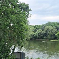 Die Donau fließt direkt am KC vorbei