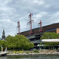 Outside view of the Vasa Museum from yesterday