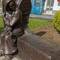 The "Wecoming Sculpture" by a noted Canadian artist near the Camino Frances route. Melide.