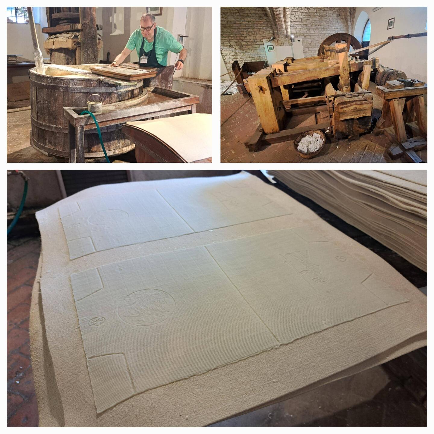 Vari macchinari per produrre carta a partire da degli STRACCI