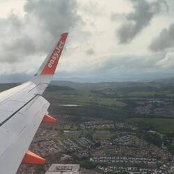 Im Landeanflug auf Glasgow