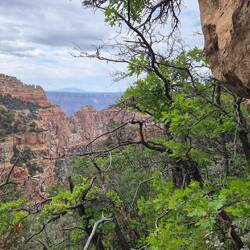 Von dem Seitenarm konnte man einen Blick in den großen Canyon werfen