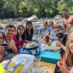 Picnic by the river 👍