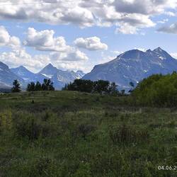 ... Und erste Blicke auf die Mountains