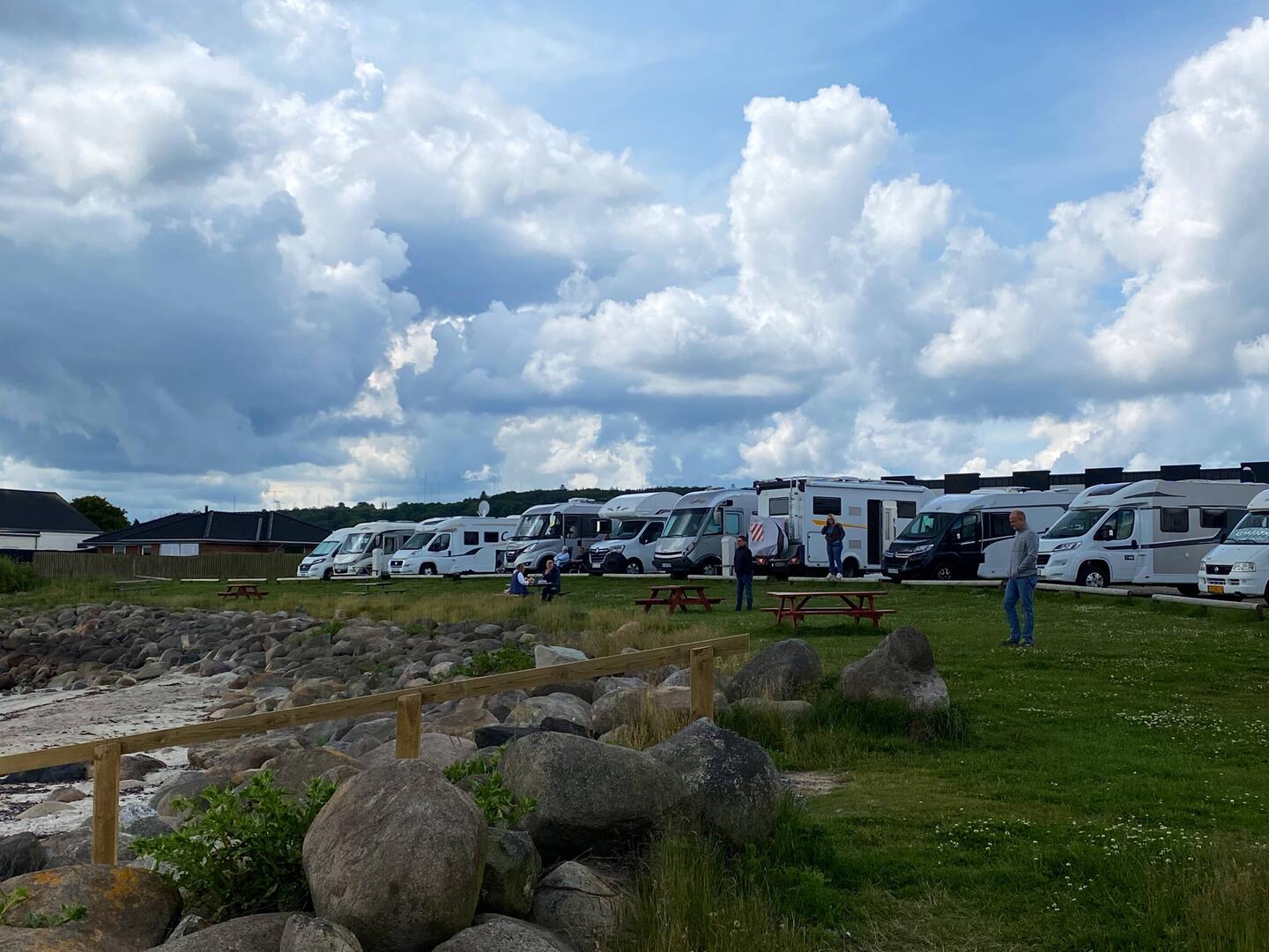 Stellplatz in erster Reihe