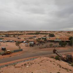 Views over Coober Pedy from the big winch