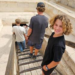 Entering a tomb
