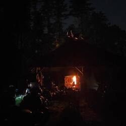 Feuer.....Funken aus dem Schornstein