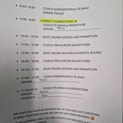 Today's Itinerary