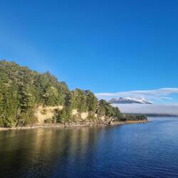 Fog lifting on lake manapouri or possibly cloud inversion..