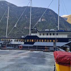 The sail boat for Doubtful sound