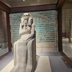 The original of the King Djoser statue that we viewed at the Saqqara necropolis