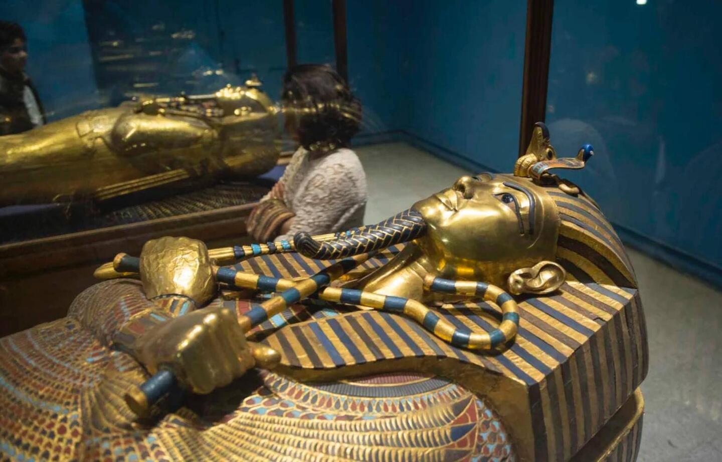 Tutankhamun, the boy King, whose tomb was discovered untouched - a rarity