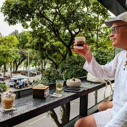 Salted and coconut coffee