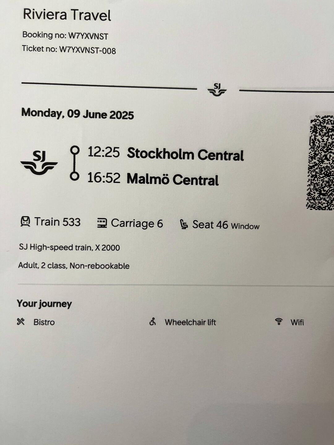 Anyone for the fast train to Malmo?