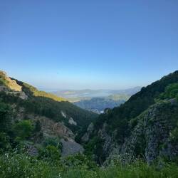 Erster Blick in die Bucht von Kotor