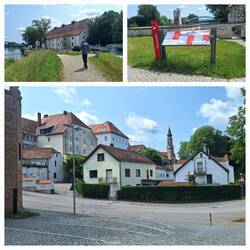 Blick vom Salzstadel auf die Altstadt