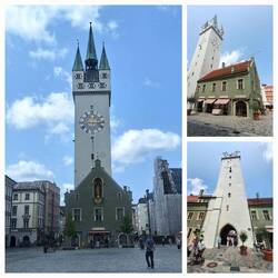 Stadtturm von Straubing, unten Poldis Eis im Turm