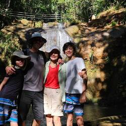 The crew at the upper pool.