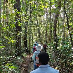 Our group setting out on the trail.