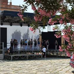 Rehearsal der Ballett-Gruppe