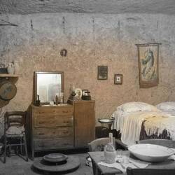 Recreated inside of a sassi home
